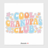 Cooler Grandpas-Club III Aufkleber (Blatt)