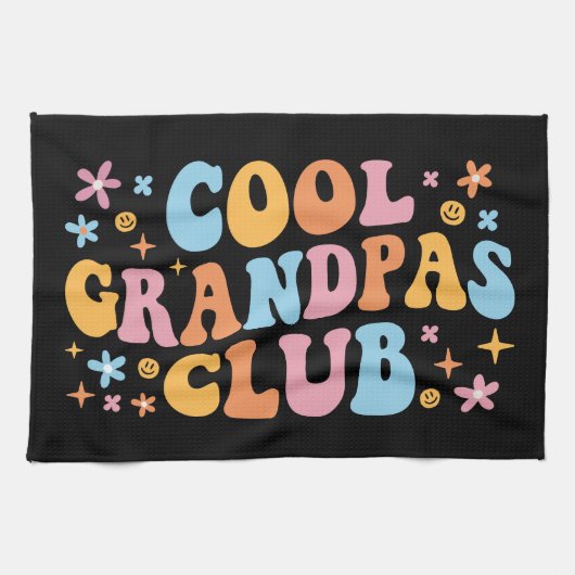 Cooler Grandpas-Club III Geschirrtuch (Horizontal)
