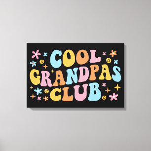 Cooler Grandpas-Club III Leinwanddruck