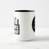 cooler Grandpas Workshop fügt Text hinzu Tasse (Zentrum)