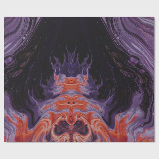 Cooler Granit-Ölteppich Geschenkpapier (Flach)