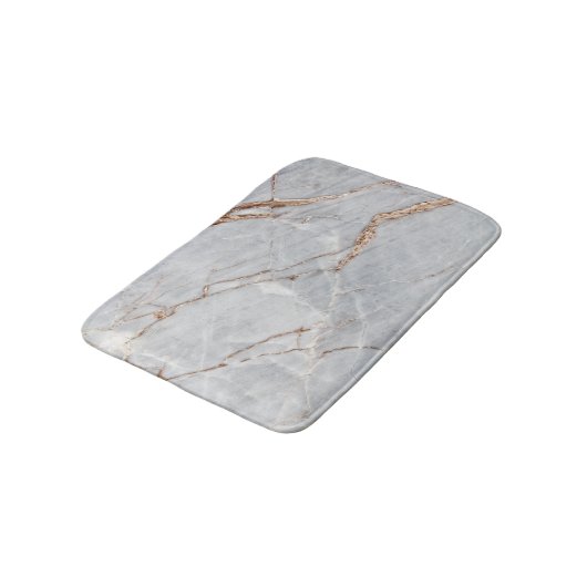 Cooler Graugoldmarmor, Granit, Stone Textur Badematte (Schrägansicht)