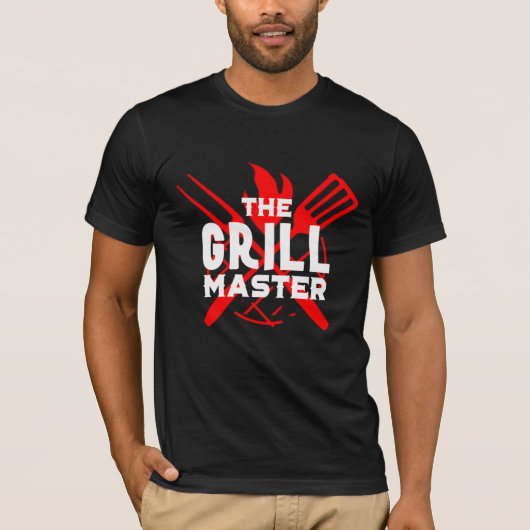 Cooler Grillmeister GRILLEN Lover Black T-Shirt (Vorderseite)
