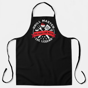 Cooler Grillmeister Mann Mythos Legende  Schürze