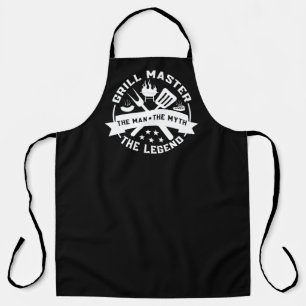 Cooler Grillmeister Mann Mythos Legende Schürze