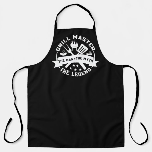Cooler Grillmeister Mann Mythos Legende  Schürze (Vorderseite)
