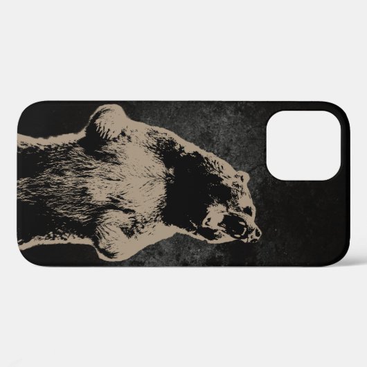 Cooler Grizzlybär Case-Mate iPhone Hülle (Rückseite (Horizontal))