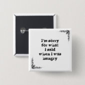 Cooler großer einfacher Klugheitsphilosophie Button (Vorne & Hinten)