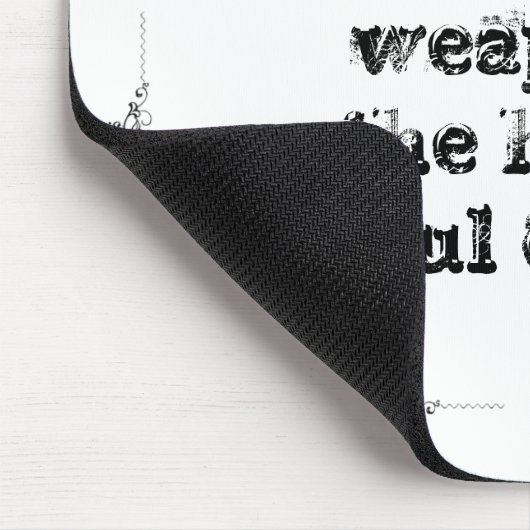 Cooler großer einfacher Klugheitsphilosophie Mousepad (Ecke)