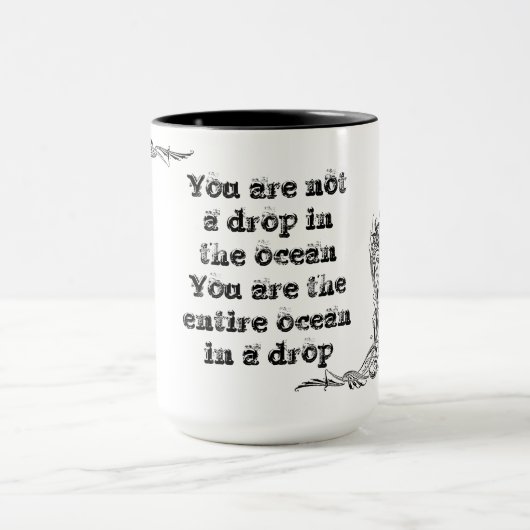 Cooler großer einfacher Klugheitsphilosophie Tasse (Zentrum)