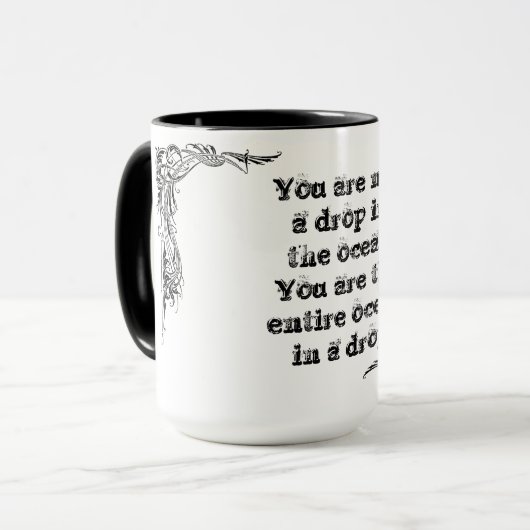 Cooler großer einfacher Klugheitsphilosophie Tasse (Vorderseite Links)