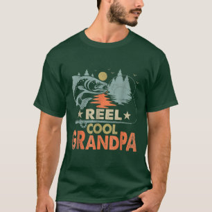 Cooler Großvater Fischen Lover Vintag Väter Da T-Shirt