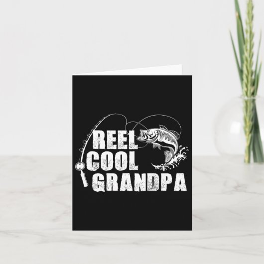 Cooler Großvater - Fischgeschenk für Vater oder Gr Karte (Vorderseite)