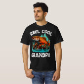 Cooler Großvater Menne Funny Fishing T-Shirt (Vorne ganz)