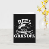 Cooler Großvater Tag der Fischer Geburtstag Christ Karte (Gelbe Blume)