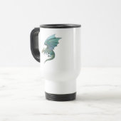 cooler grün getönter Drache Reisebecher (Vorderseite Links)
