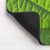 Cooler grüner Blattdruck Mousepad (Ecke)