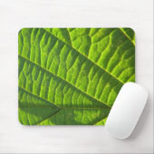 Cooler grüner Blattdruck Mousepad (Mit Mouse)