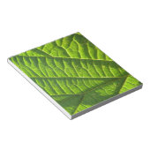 Cooler grüner Blattdruck Notizblock (angewinkelt)