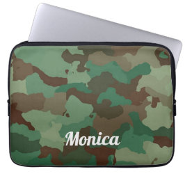 Cooler grüner Camouflage Laptopschutzhülle