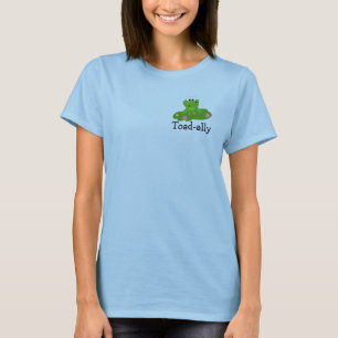Cooler grüner Frosch mit Sprüchen T-Shirt
