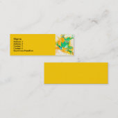 Cooler grüner Frosch-TierWatercolor Mini Visitenkarte (Vorne/Hinten)