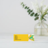 Cooler grüner Frosch-TierWatercolor Mini Visitenkarte (Stehend Vorderseite)