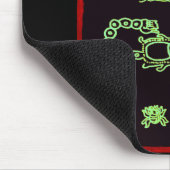 Cooler grüner Mayaentwurf Mousepad (Ecke)