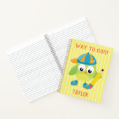 Cooler grüner Schellweg Notizblock (Innenseite)