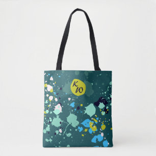 Cooler grüner Spritzer Tasche
