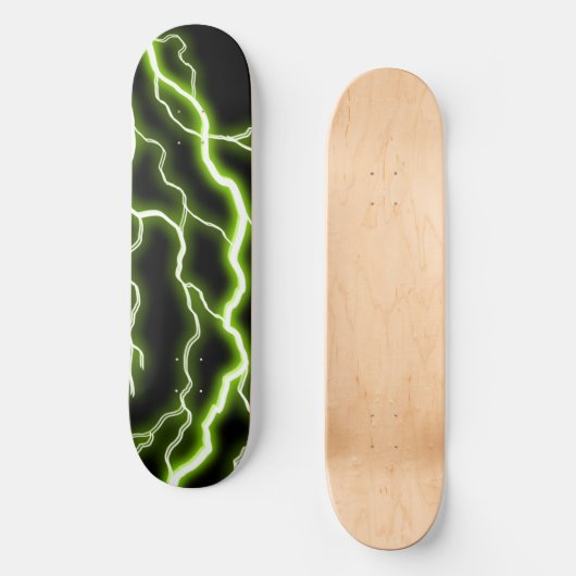 Cooler grüner Strom Skateboard (Vorderseite)