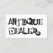 Cooler Grunge Antiquitätenhändler Visitenkarte (Vorderseite)