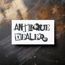 Cooler Grunge Antiquitätenhändler Visitenkarte