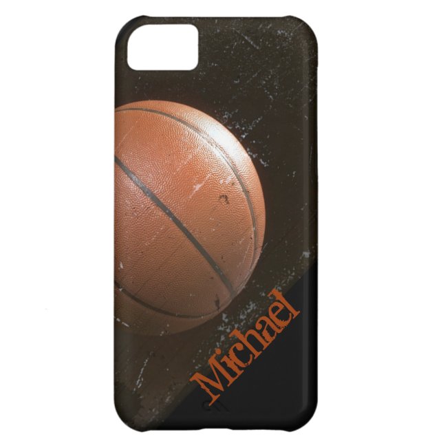 Cooler Grunge-Basketball personalisiert Case-Mate iPhone Hülle (Rückseite)