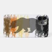 Cooler Grunge Bear Shadow Gay Bear Prix Case-Mate iPhone Hülle (Rückseite (Horizontal))