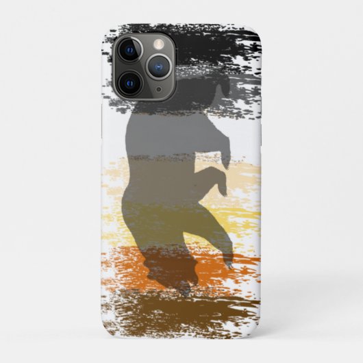 Cooler Grunge Bear Shadow Gay Bear Prix Case-Mate iPhone Hülle (Rückseite)