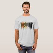 Cooler Grunge Bear Shadow Gay Bear Prix T-Shirt (Vorne ganz)