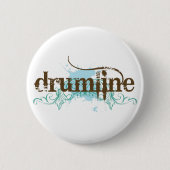 Cooler Grunge Drumline Knopf Button (Vorderseite)