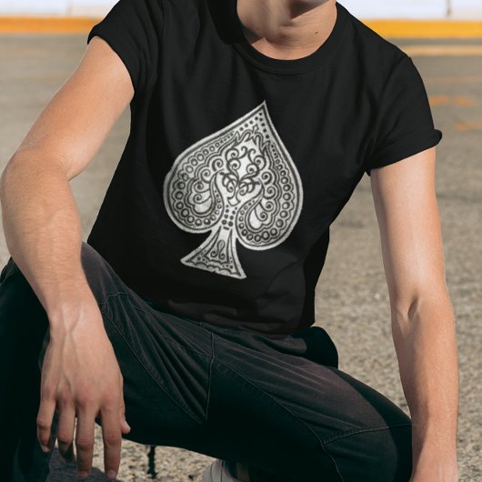 Cooler Grunge Retro Kunstvoll wandern im Poker T-Shirt