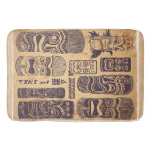 Cooler Grunge Vintages Tiki Set Badematte (Vorderseite)