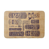 Cooler Grunge Vintages Tiki Set Badematte (Vorderseite)