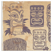 Cooler Grunge Vintages Tiki Set Stoff (Nahaufnahme)