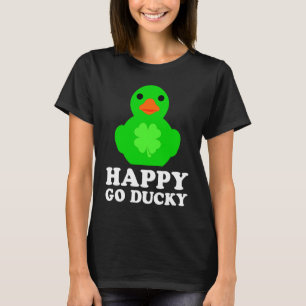 Cooler Gummi-Enten-Liebhaber Lucky Go Ducky Lustig T-Shirt