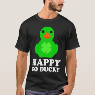 Cooler Gummi-Enten-Liebhaber Lucky Go Ducky Lustig T-Shirt