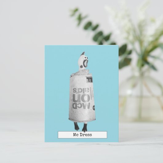 Cooler Gummihühner-Mode Postkarte (Stehend Vorderseite)