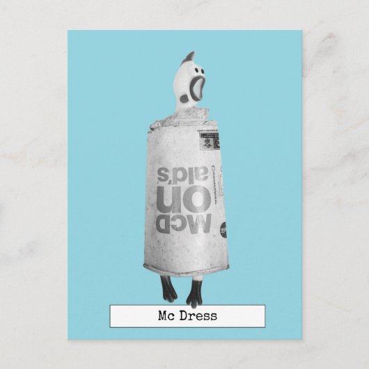 Cooler Gummihühner-Mode Postkarte (Vorderseite)