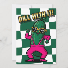 Cooler Gurkenliebhaber Dill damit lustiges Wortspi Dankeskarte