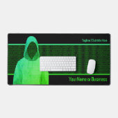 Cooler Hacker in Hoodie - IT-Sicherheit - Eigener  Schreibtischunterlage (Tastatur & Maus)
