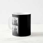 Cooler Hahn mit Sonnenbrille Lustiges Fotobooth Ch Kaffeetasse (Vorderseite Links)