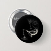 Cooler Hahn raucht Zigaretten Kunst Grafik _1  Button (Vorne & Hinten)